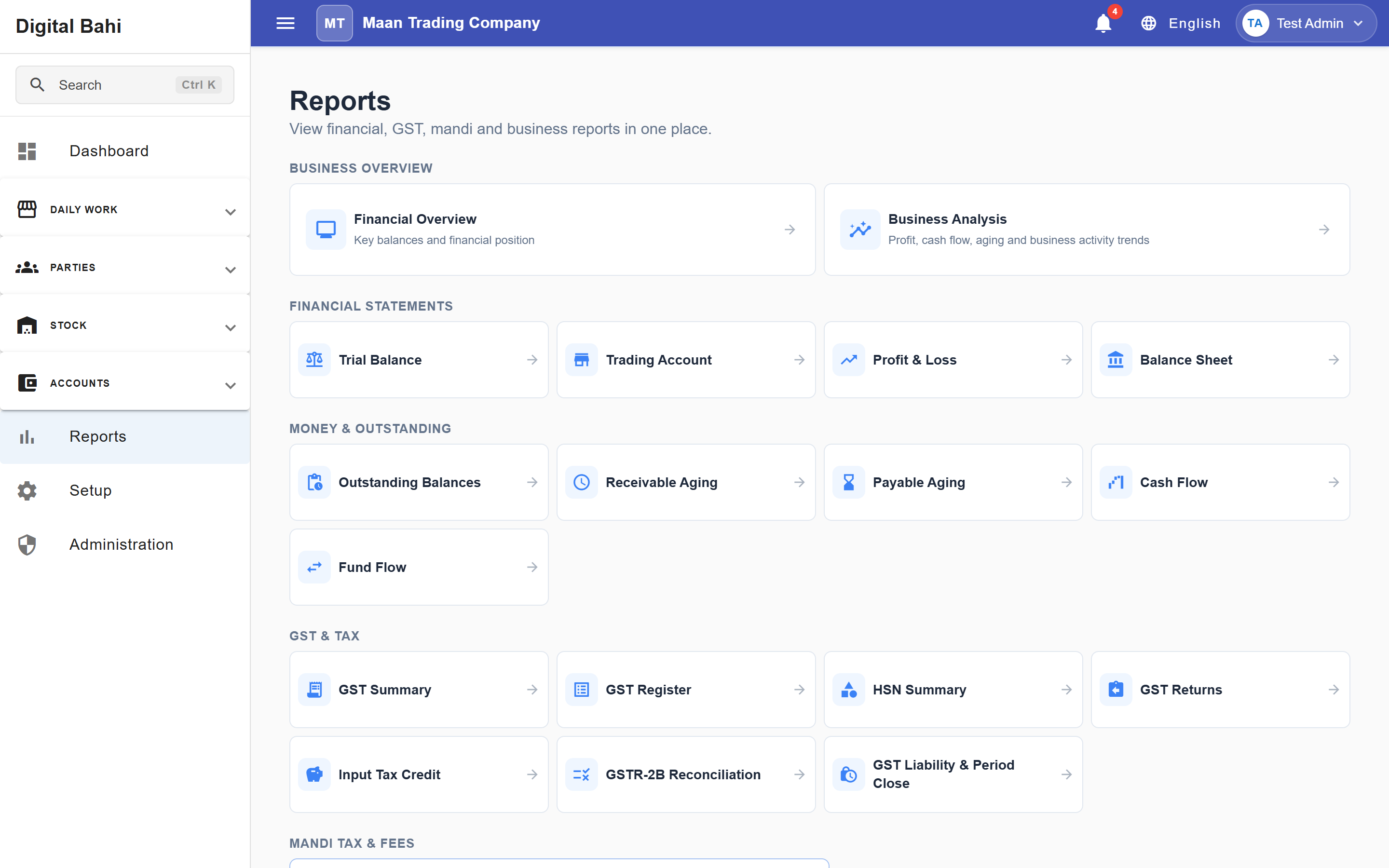 Reports Hub