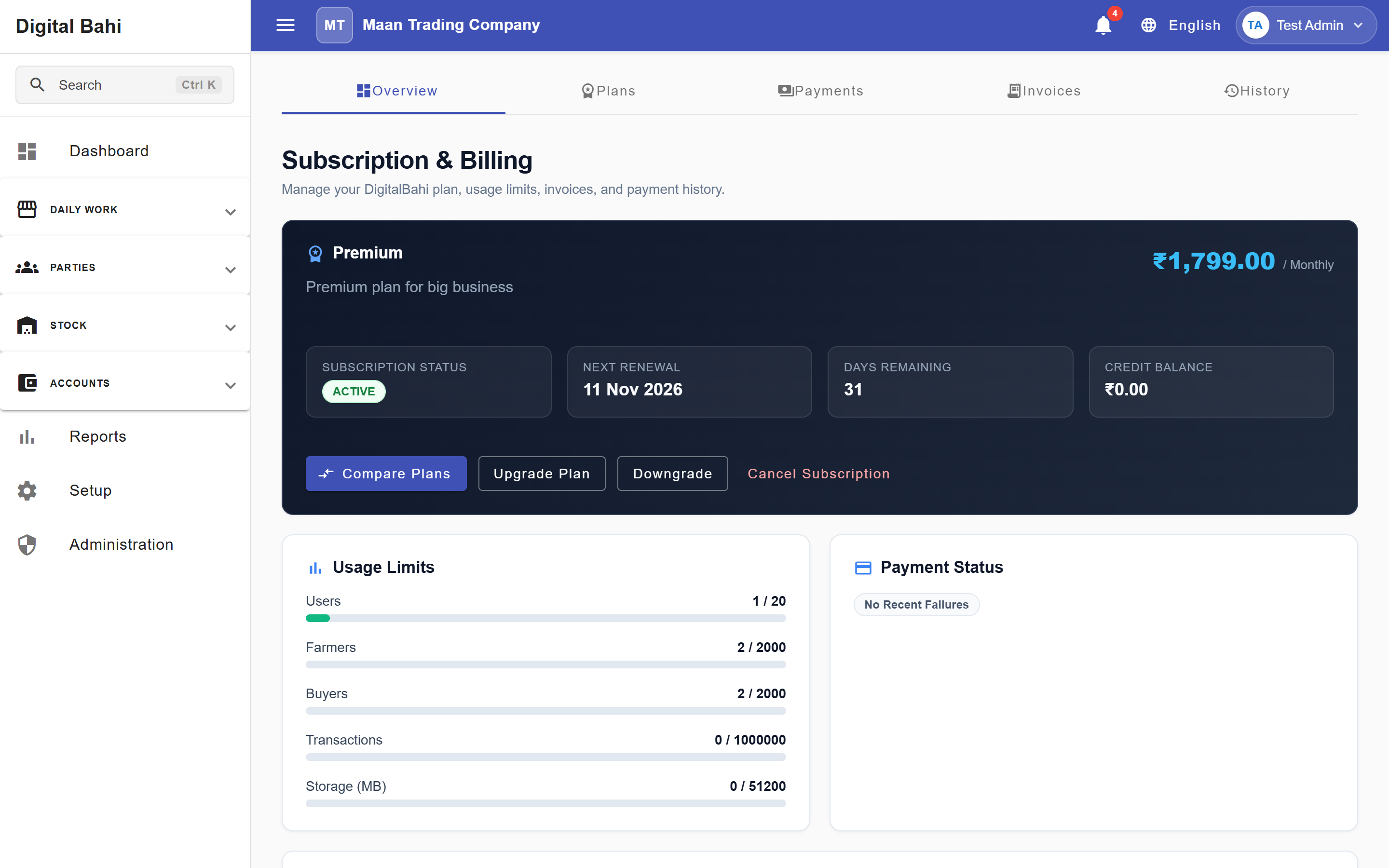 Subscription & Billing Overview